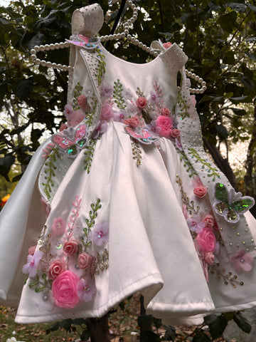 White Handmade Designer Dress