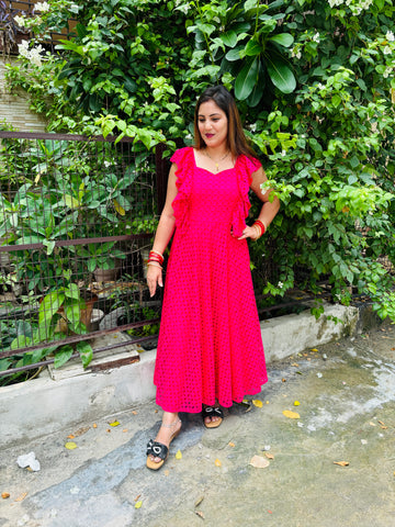 Pink colour Dress