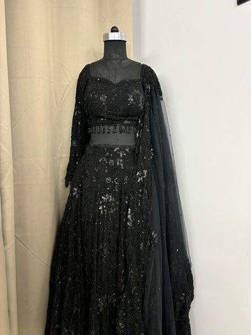 Black saree