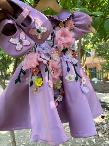 Purple Birthday dress for Girls