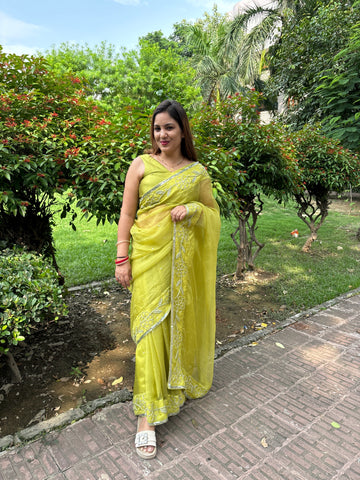 Green Saree