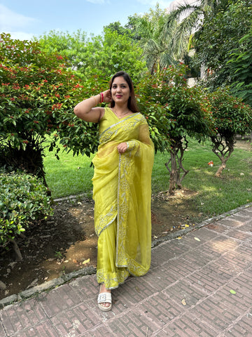 Green Saree