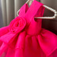 Pink Flower Organza Dress