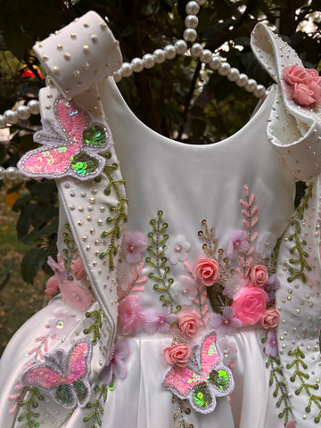 White Handmade Designer Dress