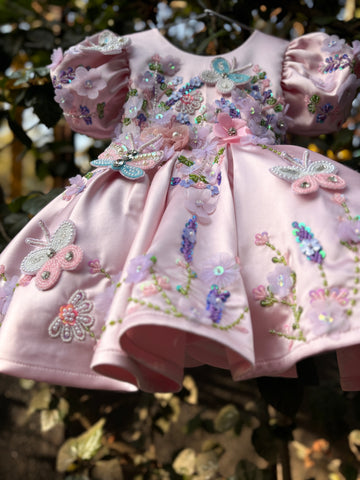 Pink Hand Crafted Birthday Dress