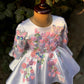 White Hand Crafted Emblished Dress