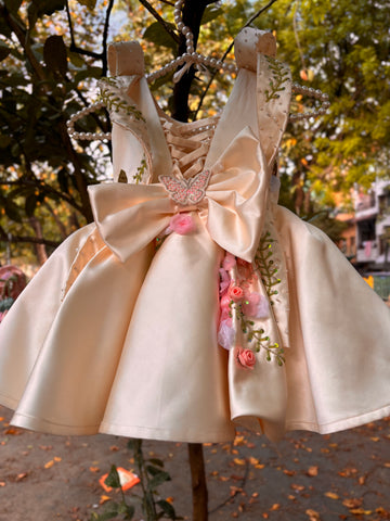 Cream Handmade Dress