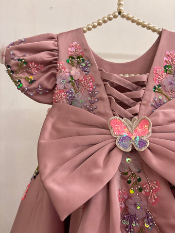 Pastel Pink Handmade Dress