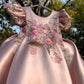 Peach Big Butterfly Dress