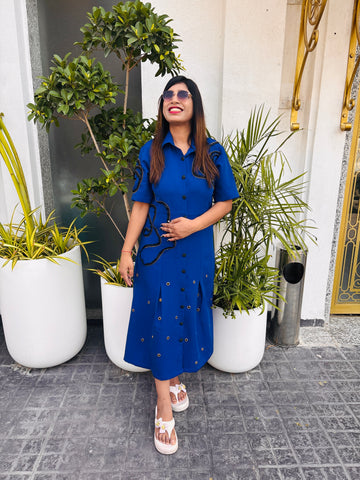 Royal Blue Women Dress