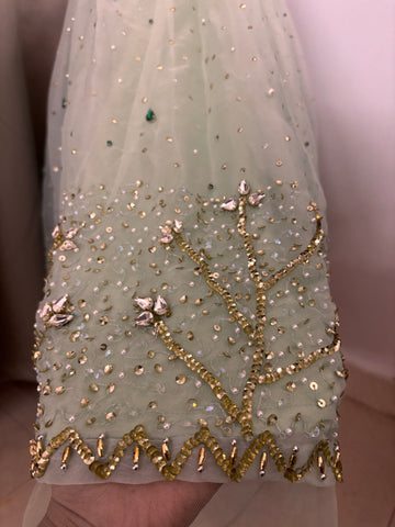 Green Handmade Ball Gown