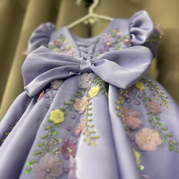 Lavender Hand Crafted Dress