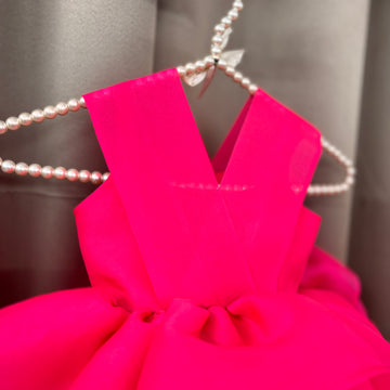Pink Flower Organza Dress