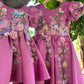 Pink Handmade Mother Daughter Dress Combo