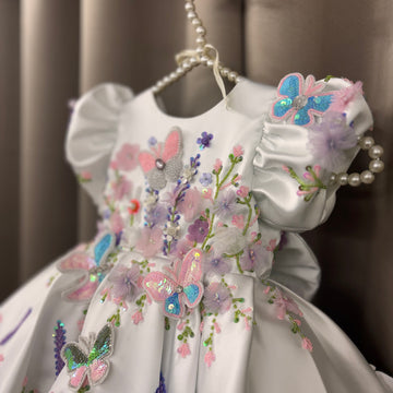 White Hand Crafted Dress