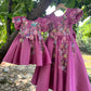 Pink Handmade Mother Daughter Dress Combo