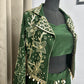 Green designer dress