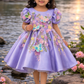 Lavender Hand Crafted Dress