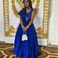 Blue smart party wear dress