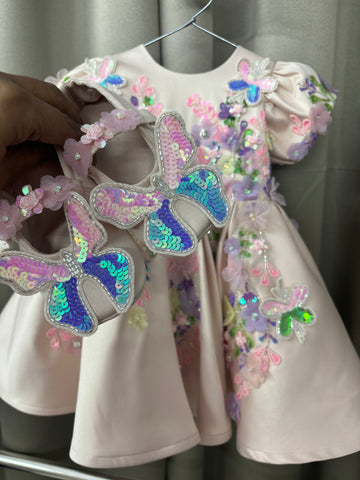 Handwork Beautiful birthday dress for baby Girl