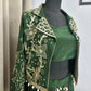 Green designer dress