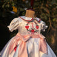White Embroidered Collared Dress