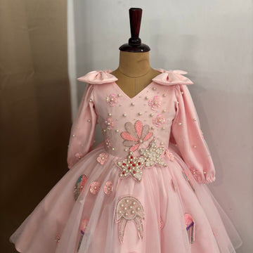 Baby Pink Handmade Dress
