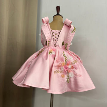 Pink Handmade Designer Dress