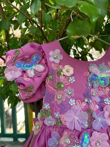 Pink Hand Crafted Dress