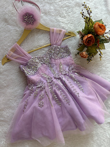 Lavender Handmade Dress