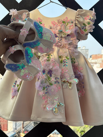 Beautiful Handwork dress for baby girl