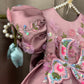 Pink 3 D Butterfly Dress
