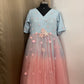 Dual Tone Handmade Mother Daughter Dress Set