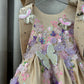Coffee colour baby dress for birthday Girl
