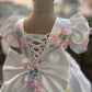 White Multi Color Handmade Dress