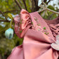 Beautiful Peach Pink Dress with 3D Butterfly
