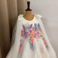 Beautiful White colour Handwork Dress