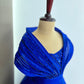 Blue Corded Birthday Dress