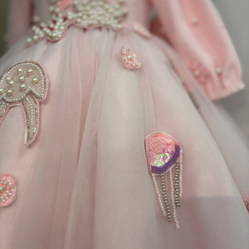 Baby Pink Handmade Dress
