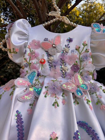 White Hand Crafted Dress