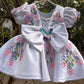White Handmade Emblished Dress