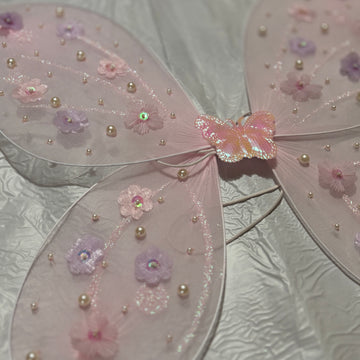 Beautiful Butterfly Wings with Birthday Dress
