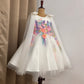 Beautiful White colour Handwork Dress