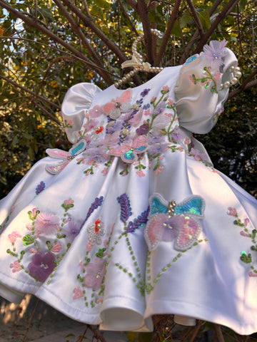 White Hand Crafted Dress