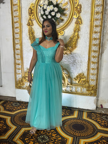 Green Party wear dress