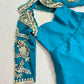 Peacock Blue Mother Daughter Dress Set