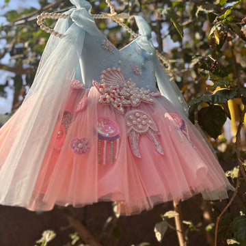 Dual Tone Handmade Dress