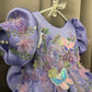 Lavender Hand Crafted Dress