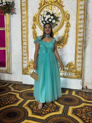 Green Party wear dress