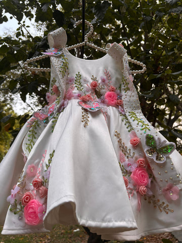 White Handmade Designer Dress